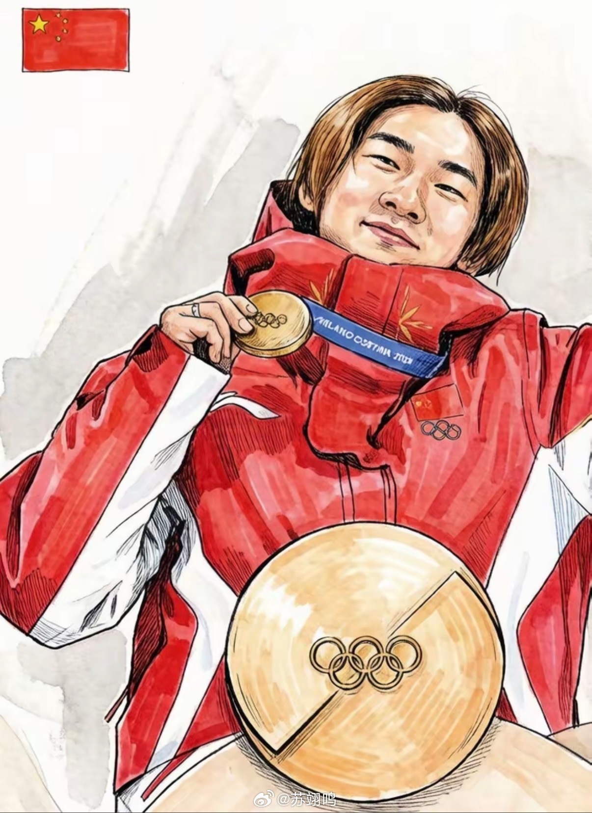 苏翊鸣:终于集齐了奥运奖牌的所有颜色!