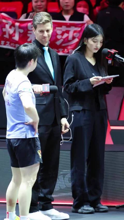 Adam和孙颖莎采访碰碰拳