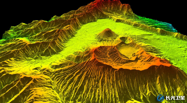 3、“吉林一号”高精度数字表面模型(DSM)成果视图——印尼布罗莫火山.jpg
