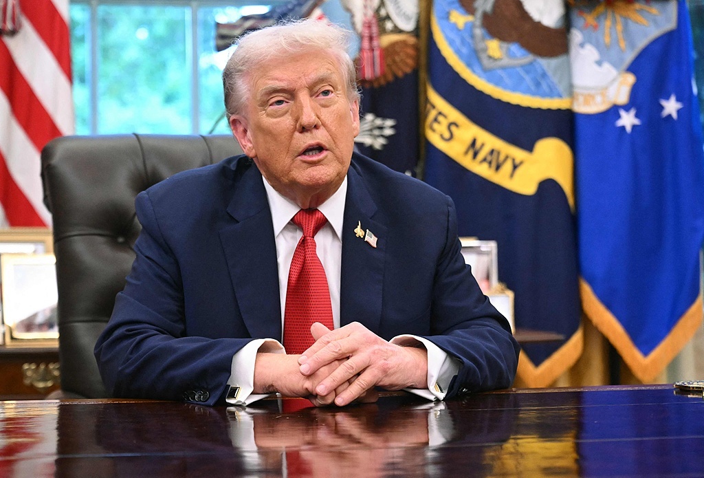 美国总统特朗普,资料图(视觉中国)