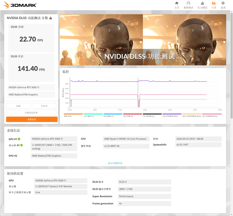 2K毫无压力4K也可一战 微星RTX 5060 Ti 8G GAMING TRIO OC显卡游戏评测: 6倍帧生成+路径追踪享受顶级游戏