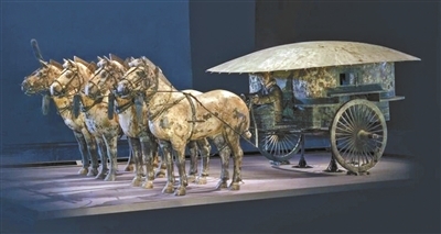 铜车马二号车 秦