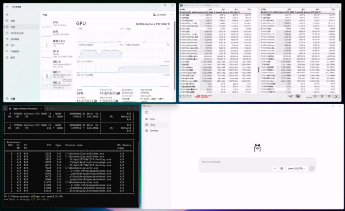 单槽涡轮一箱5张组80G显存玩大模型 映众RTX 5060Ti PRO 16GB显卡多卡评测