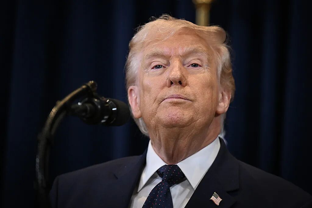 当地时间2026年3月9日，美国佛罗里达州多拉，特朗普在新闻发布会上发表讲话。图/视觉中国