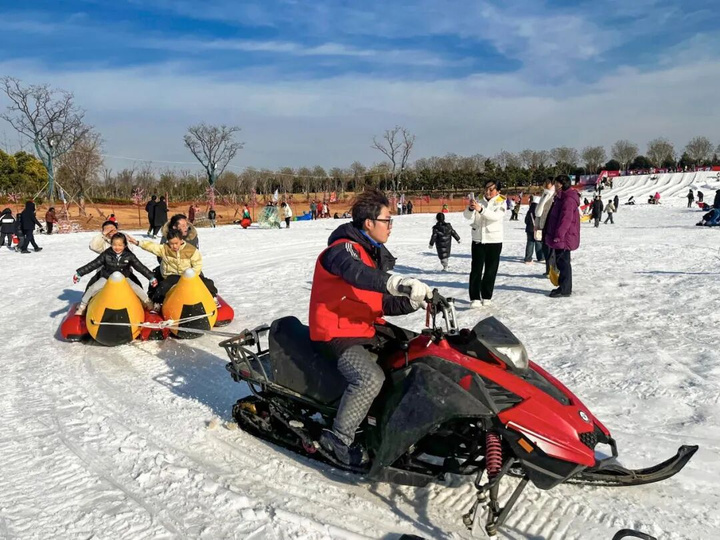 月牙岛戏雪乐园。图片来源:海州文旅