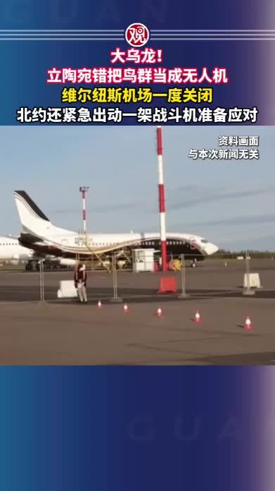 大乌龙！立陶宛错把鸟群当成无人机，维尔纽斯机场一度关闭，北约还紧急出动一架战斗机准备应对