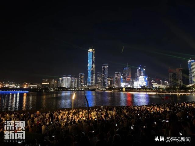 人才公园灯光秀