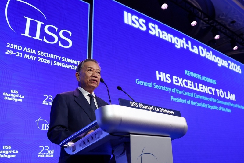 越南国家主席、越共中央总书记苏林在香格里拉对话会上发表演讲 IC photo