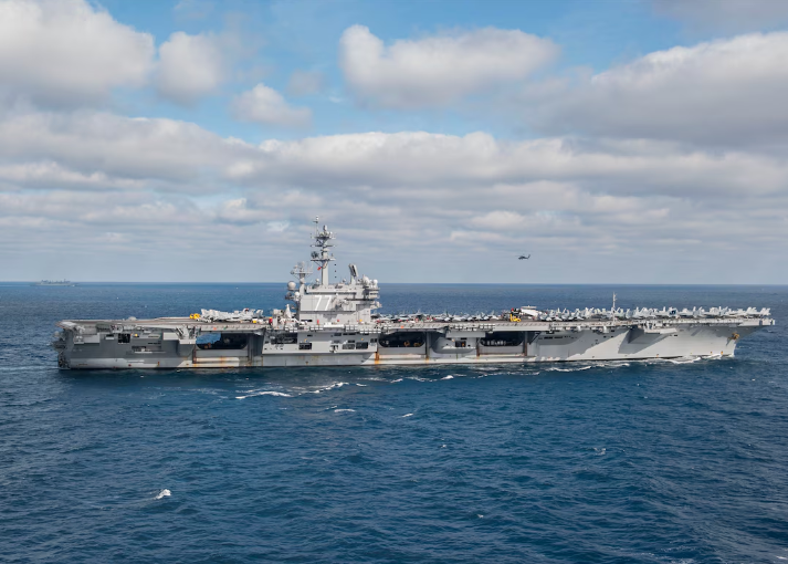 △美军“布什”号航空母舰(资料图)