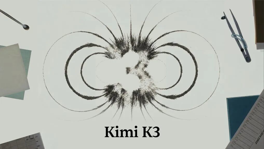 ▲Kimi K3品牌视觉图。（图源：月之暗面）