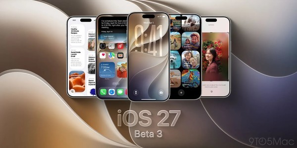 苹果推送iOS 27 Beta 3