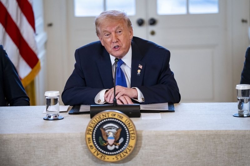 1月9日,特朗普在白宫与石油企业高管会面 IC photo