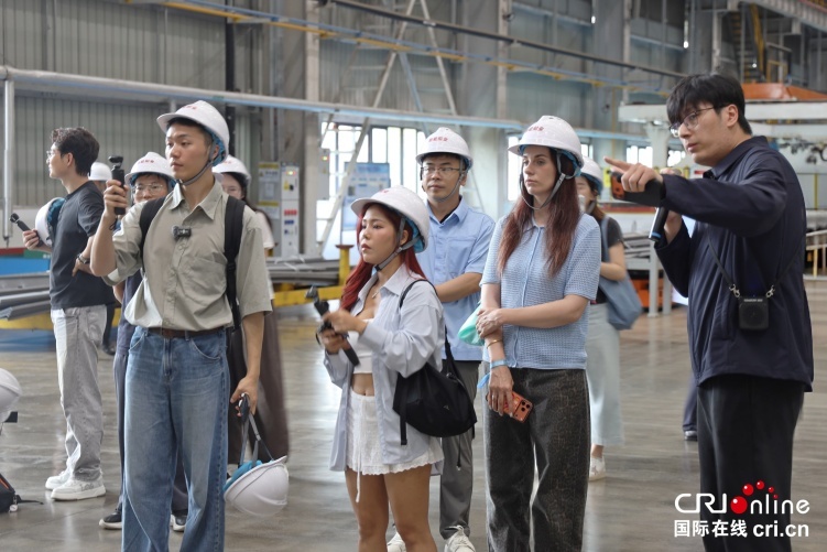 中外博主走进新能源船舶制造基地 摄影 陈天宇