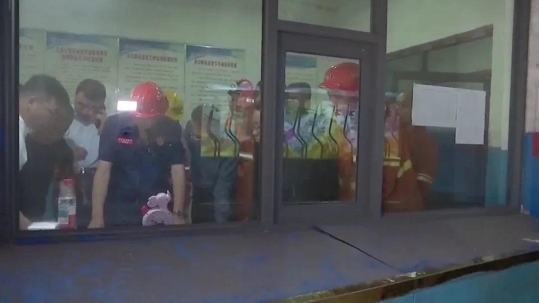 ◎ 5月23日，留神峪煤矿爆炸事故现场 图源：CCTV+