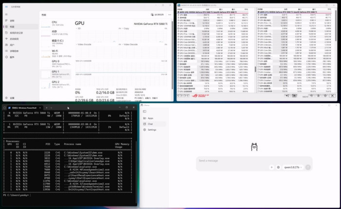单槽涡轮一箱5张组80G显存玩大模型 映众RTX 5060Ti PRO 16GB显卡多卡评测