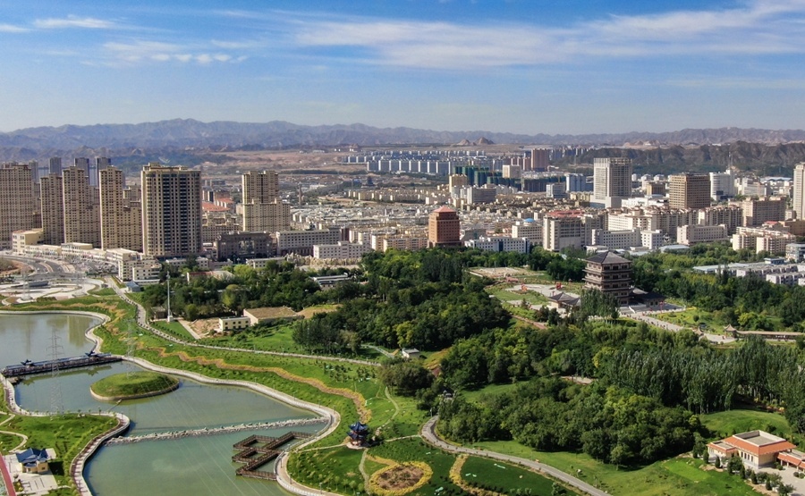 金岭公园。白银区委宣传部供图