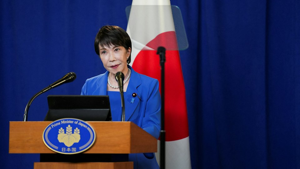 ▲高市早苗在联合国大会宣扬删除“敌国条款”。(图源:路透社)