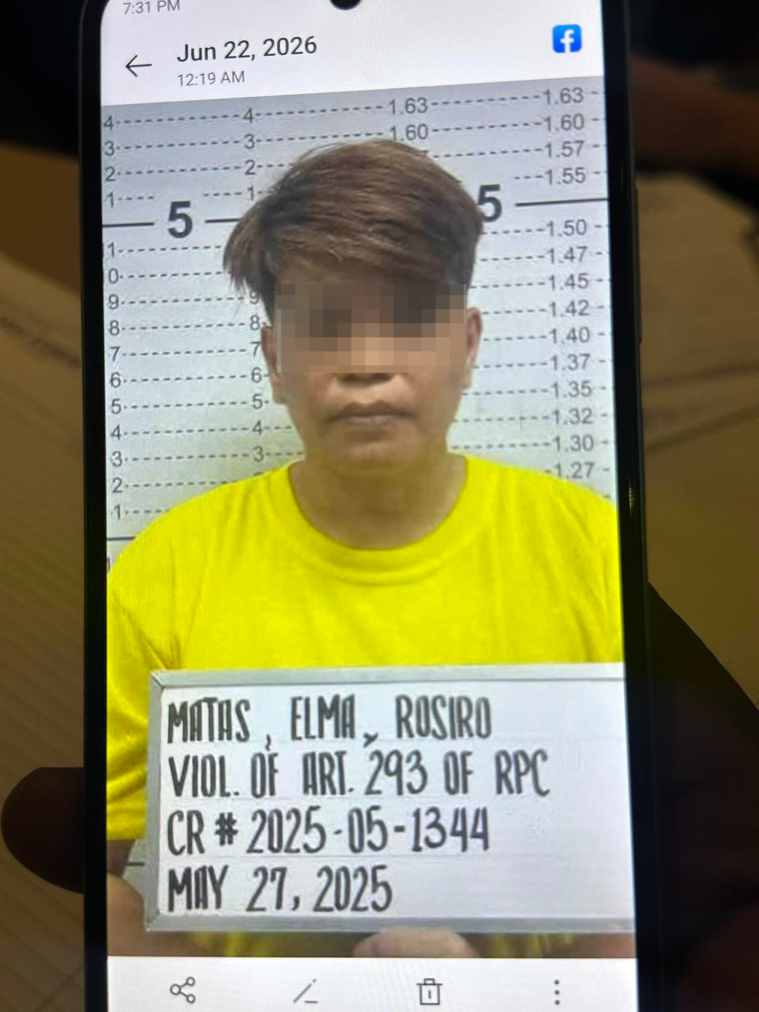 ▲当事人李小姐称，警方调查显示，“表妹”实则有过被捕前科