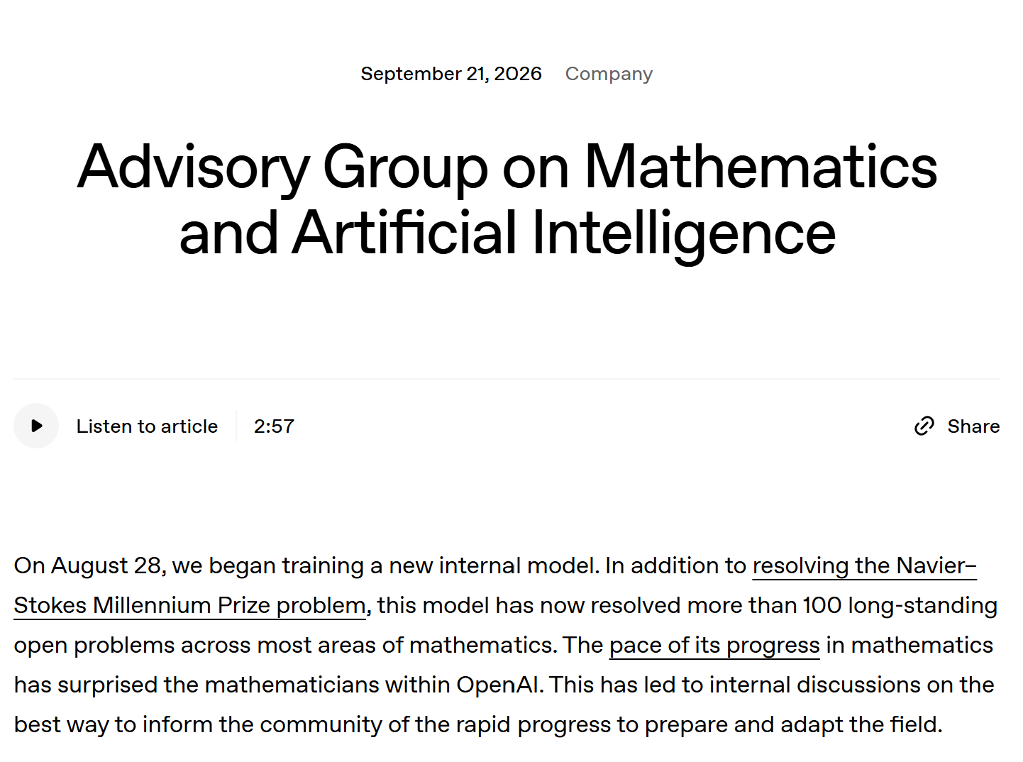 OpenAI新模型攻克100多道数学难题，9位顶尖数学家组成顾问团