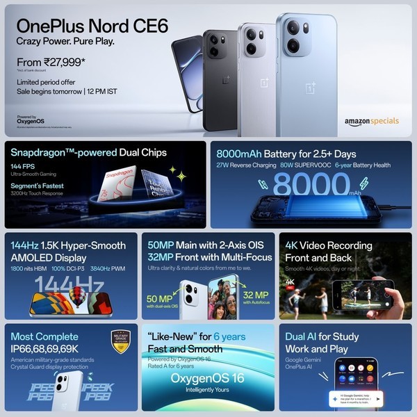 一加Nord CE6