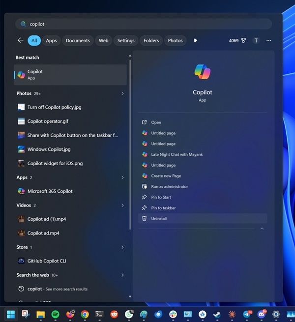 首度开放!Windows 11强制预装的Copilot应用 允许用户永久卸载了
