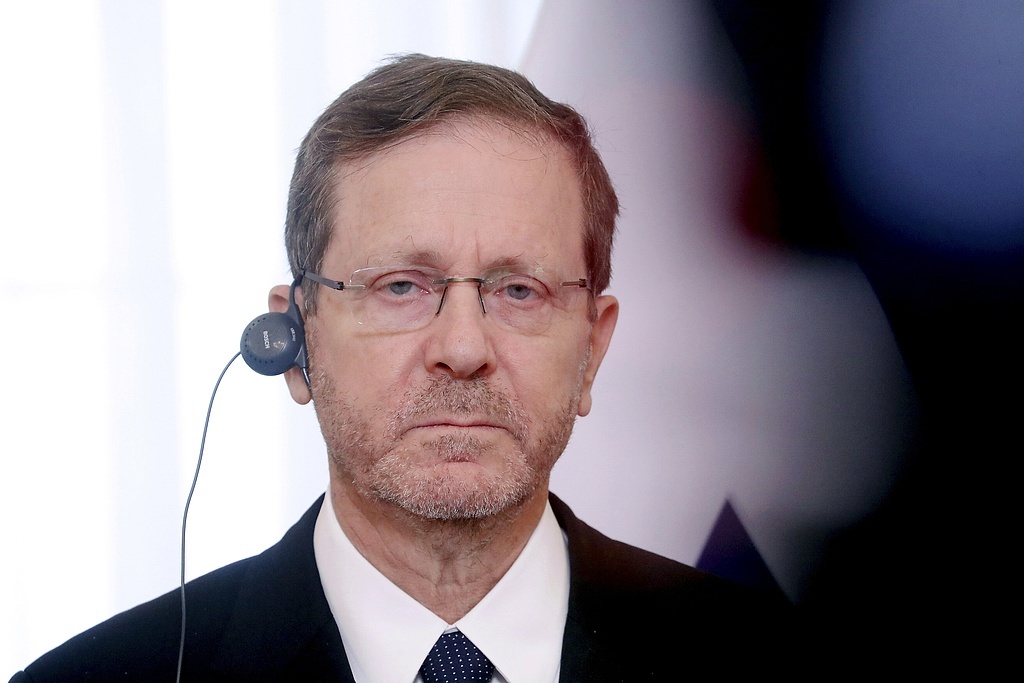 以色列总统赫尔佐格 资料图 图源:视觉中国