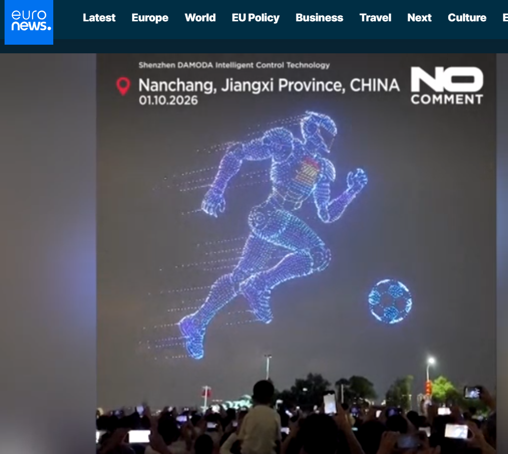 欧洲新闻电视台网站报道截图