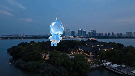 中央河荧光夜划.gif
