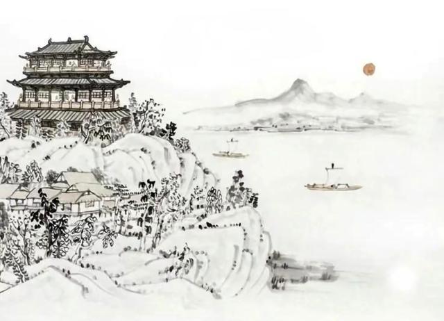 《登鹳雀楼》诗意图