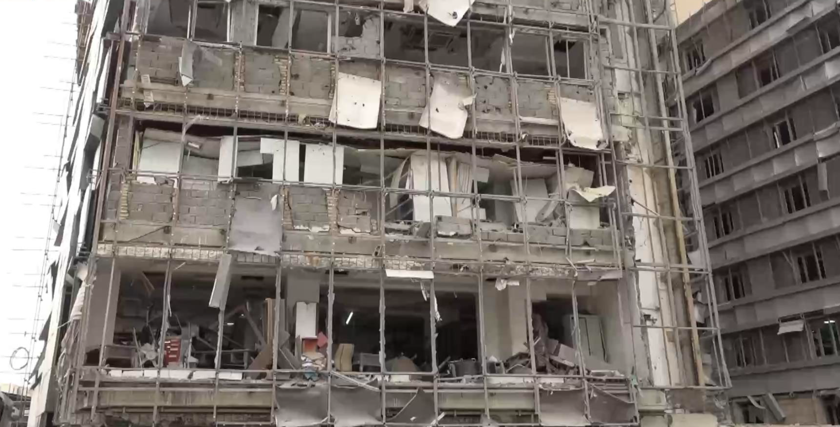 ▲伊朗德黑兰甘地医院遭美以打击