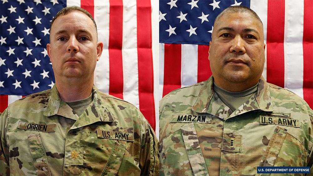奥布莱恩（左）和马尔赞 美国国防部
