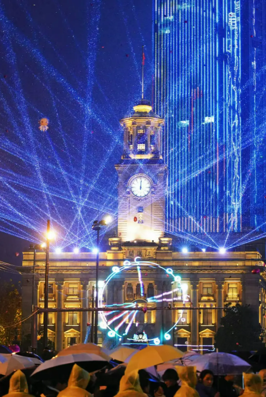 武汉江汉关跨年仪式