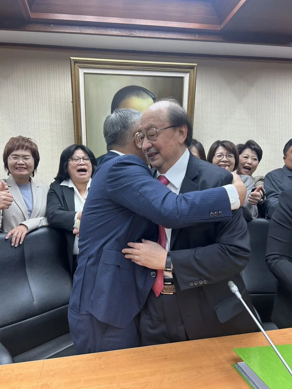 民進黨立法院黨團改組。(陳培瑜提供)