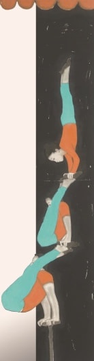 《叠加》(局部) 黄丹 纸本设色 2015年