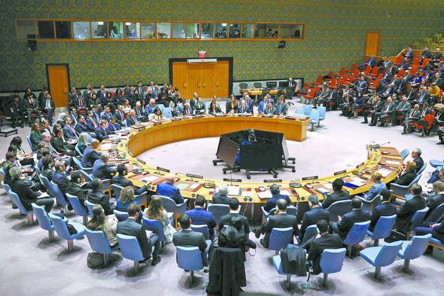 当地时间2月28日，联合国安理会就伊朗局势召开紧急会议。（视觉中国）