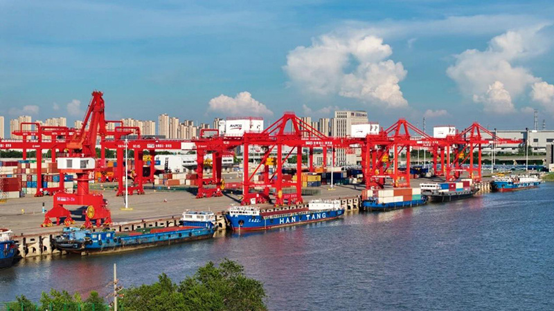 合肥派河港。管贤海摄