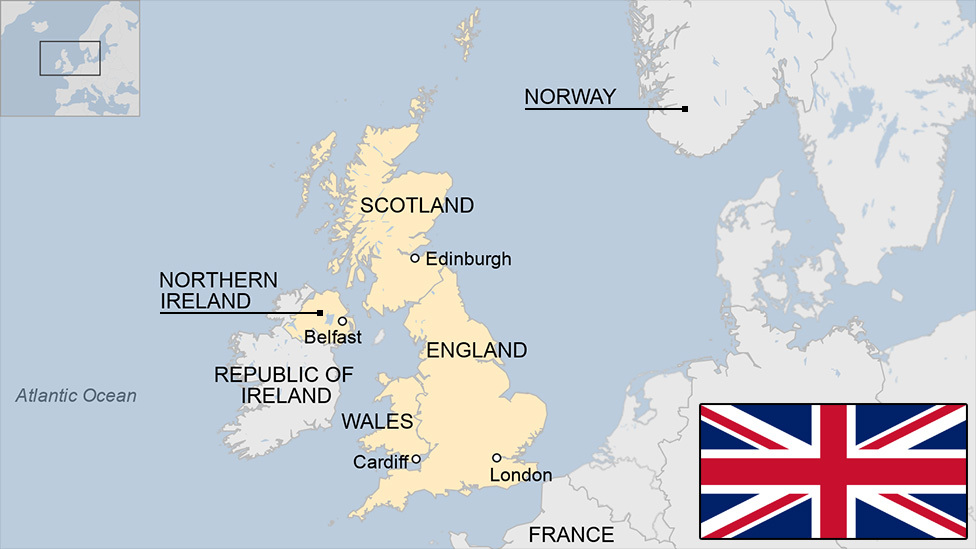 英国由英格兰、苏格兰、威尔士和北爱尔兰组成