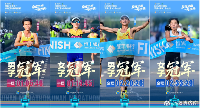 #泉城关注# 【2026济南（泉城）马拉松圆满完赛！25000名跑者