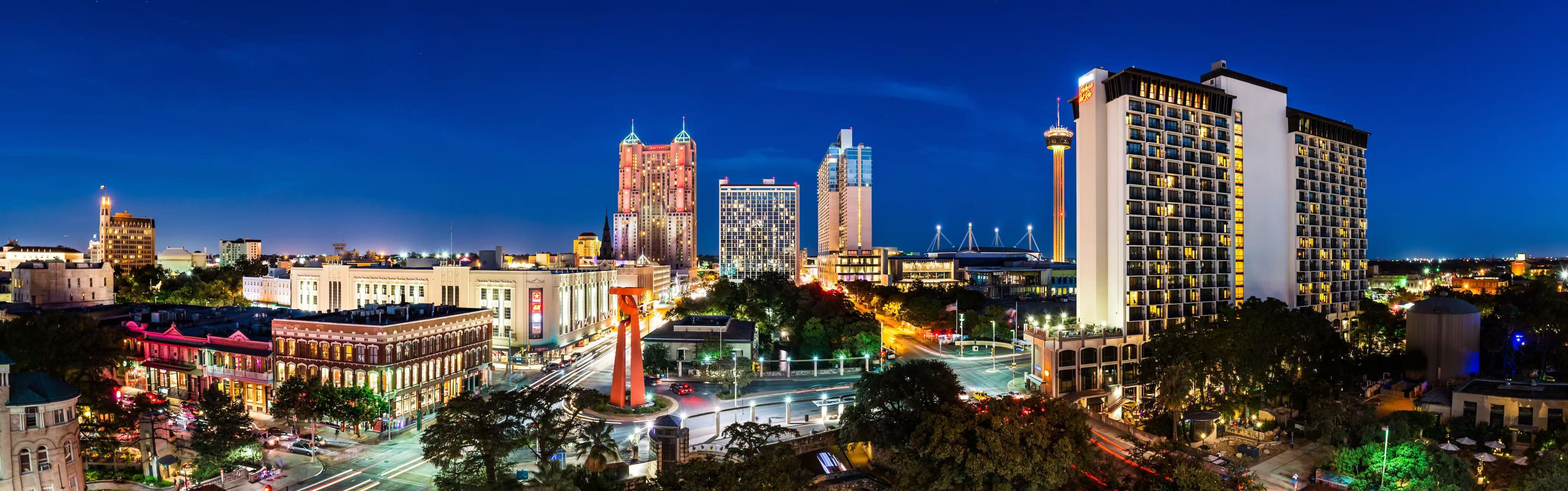 圣安东尼奥城市夜景 圣安东尼奥旅游局