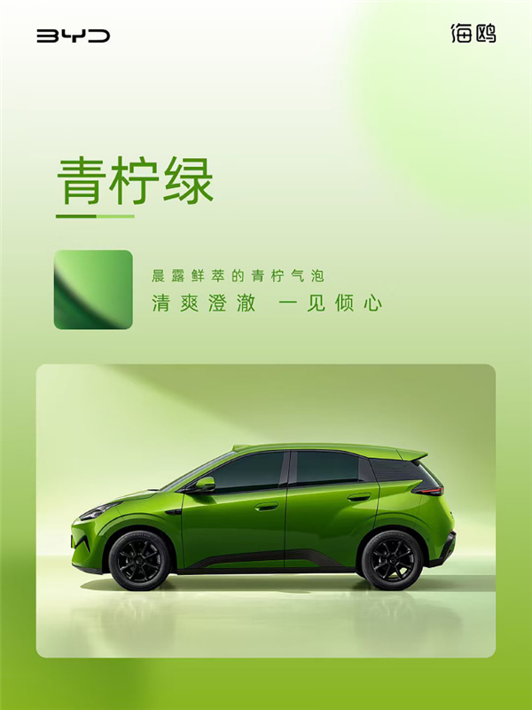 A0级纯电卷王换代！比亚迪二代海鸥10月20日上市：激光雷达、后驱全上车