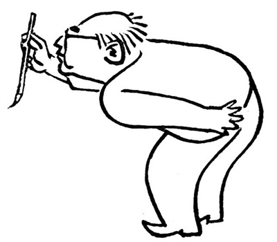 《不懂装懂的“得”》局部