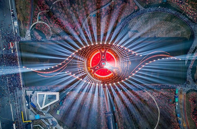 △合肥骆岗公园主舞台“皖美之瞳”向公众免费开放