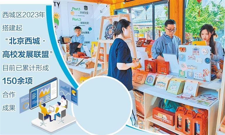 图为“北建零创”团队在西城青创场开的“快闪店”。（资料图片）