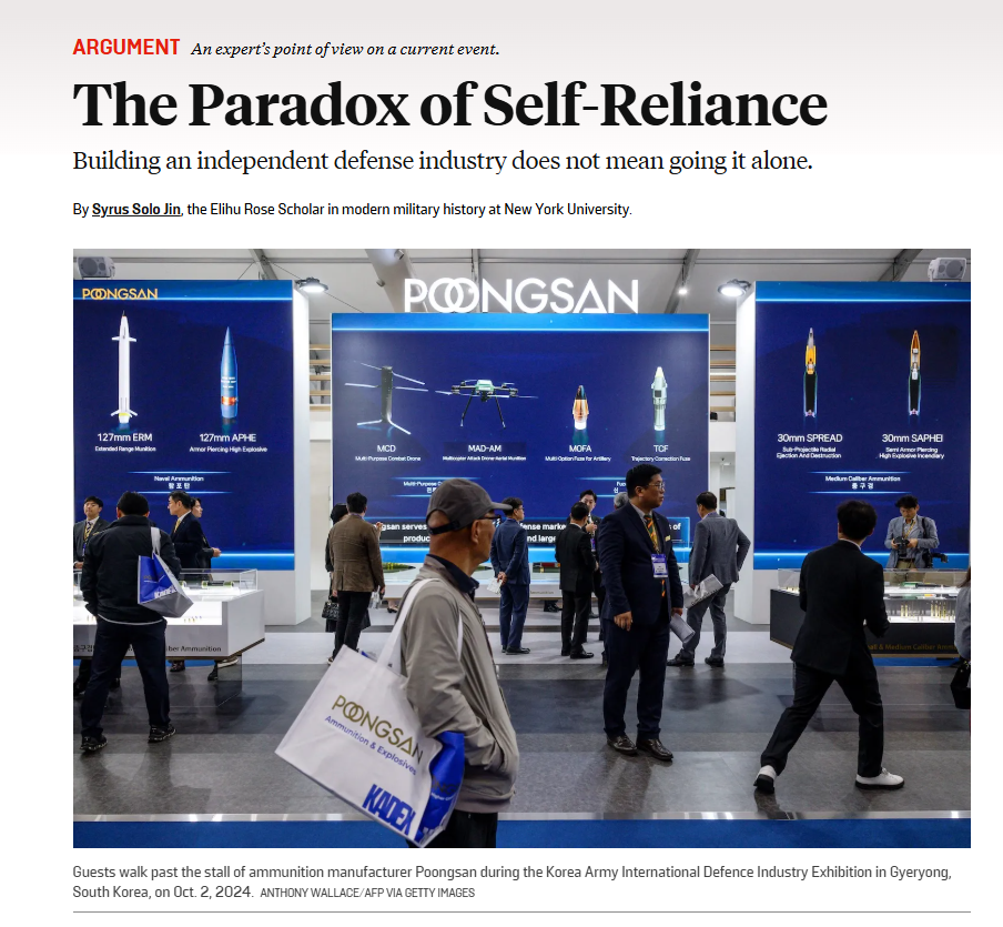本文原载于《外交政策》(Foreign Policy),原题为“The Paradox of Self-Reliance”,囿于篇幅,有所删减,供读者参考。