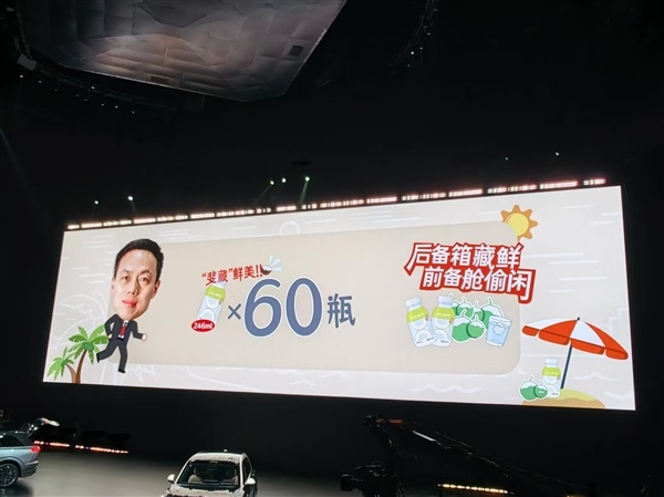 60瓶椰子水随便装!26款乐道L90同级独有30L后备箱冰柜
