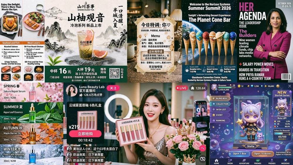 智象未来生成的广告图 图片由智象未来提供
