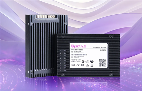 紫光闪芯发布E5300企业级PCIe 5.0 SSD:顺序带宽最高可达14GB/s