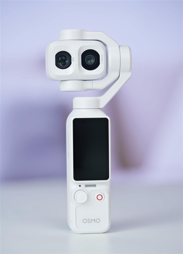 口袋电影机!大疆DJI OSMO POCKET 4P云台相机白色版图赏
