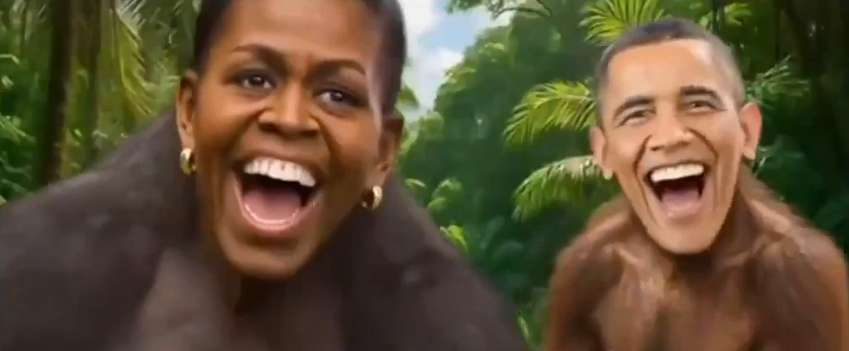 特朗普发布视频的截图