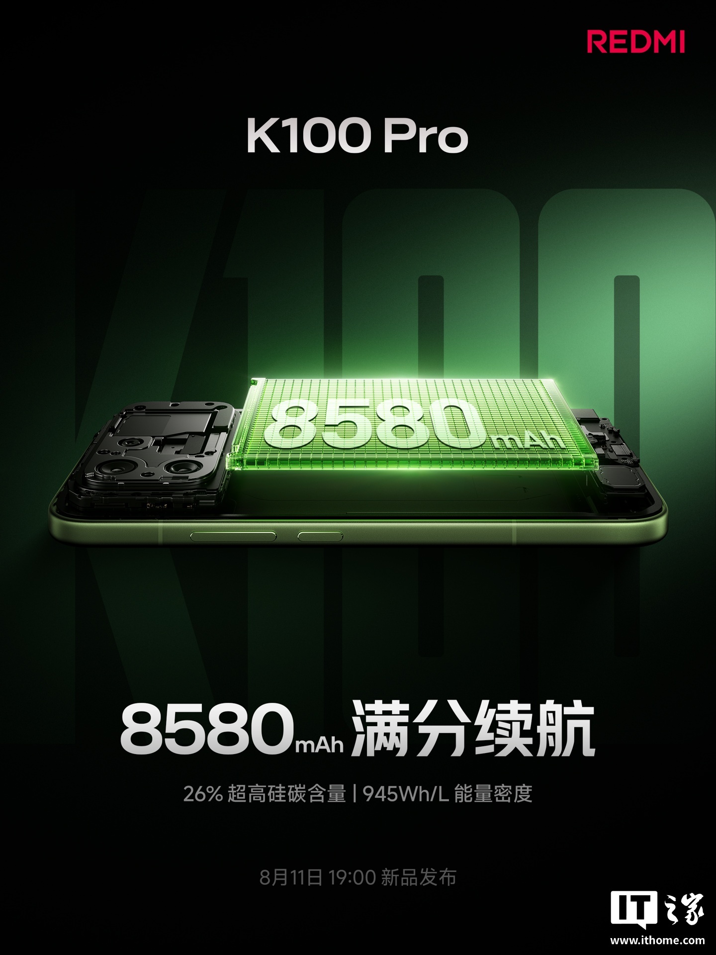 小米REDMIK100Pro预热:搭载8580mAh超大电池后置三摄五焦段旗舰相机(图1)